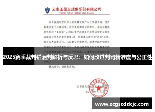 2025赛季裁判错漏判解析与反思：如何改进判罚精准度与公正性